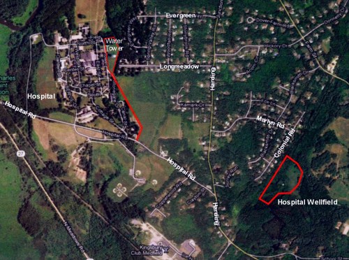 20130928-WM-TubularWell& Water Tower HospitalAerialCropfor Town Mtg jpg