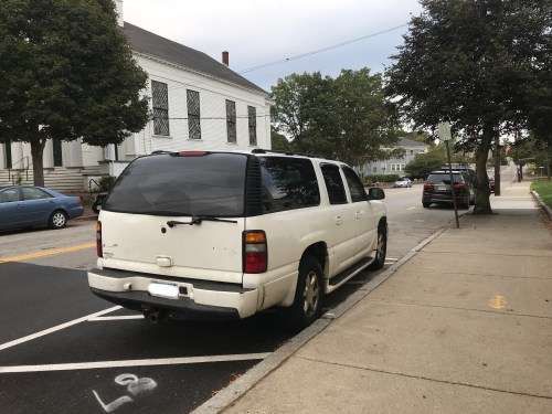 parked in no parking zone with available parking nearby