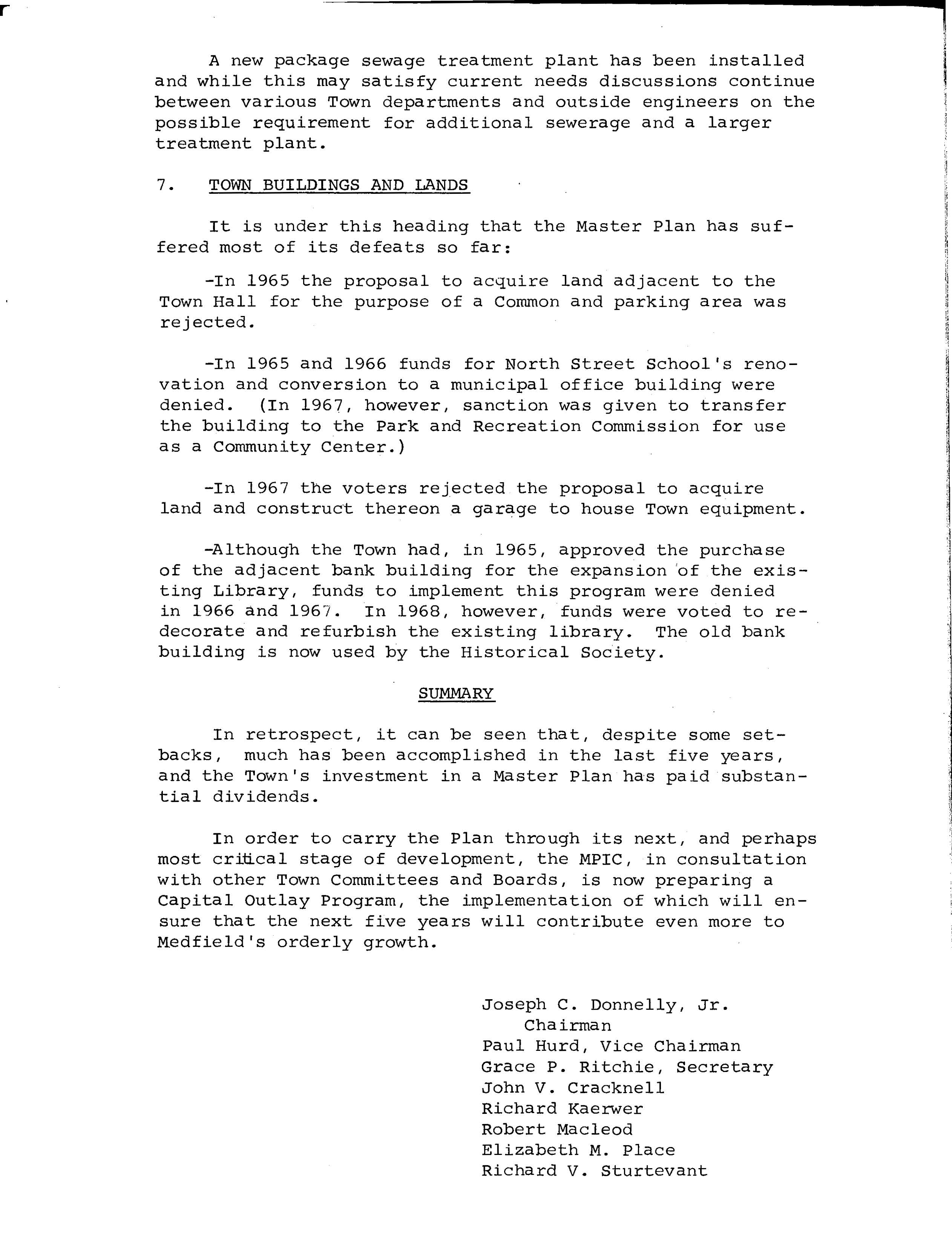 A 1969 review of our first 5 years of implementing the first master ...