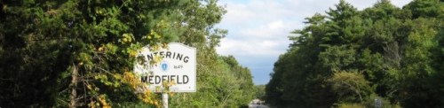 Medfield - entering sign