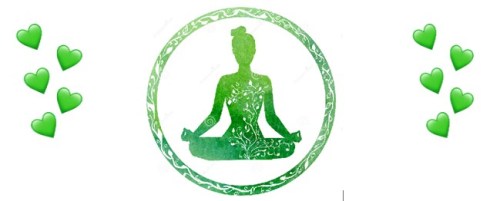 green yoga and hearts